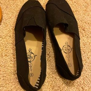 Black slip on shoes